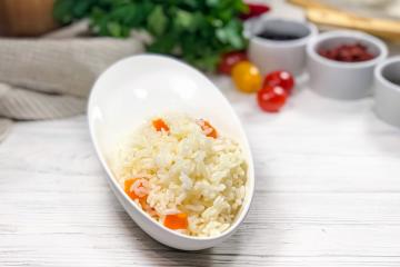 Рис с морковью 
